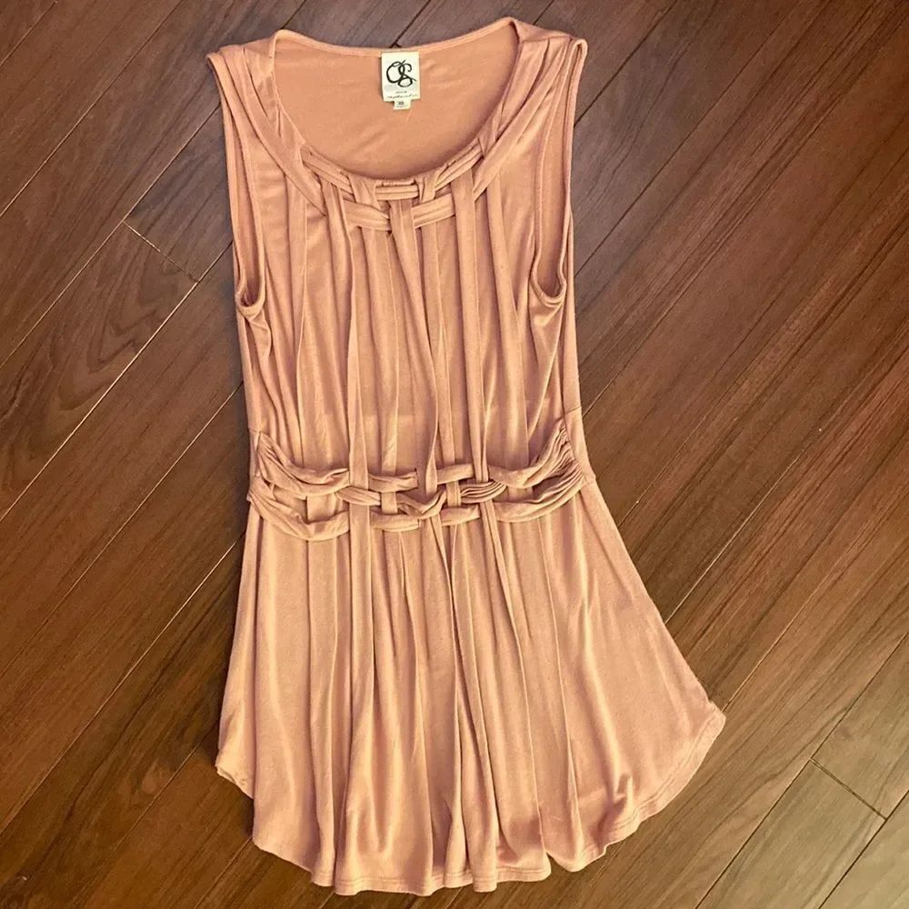 Anthropologie One September Avant Pleated Top Size XS